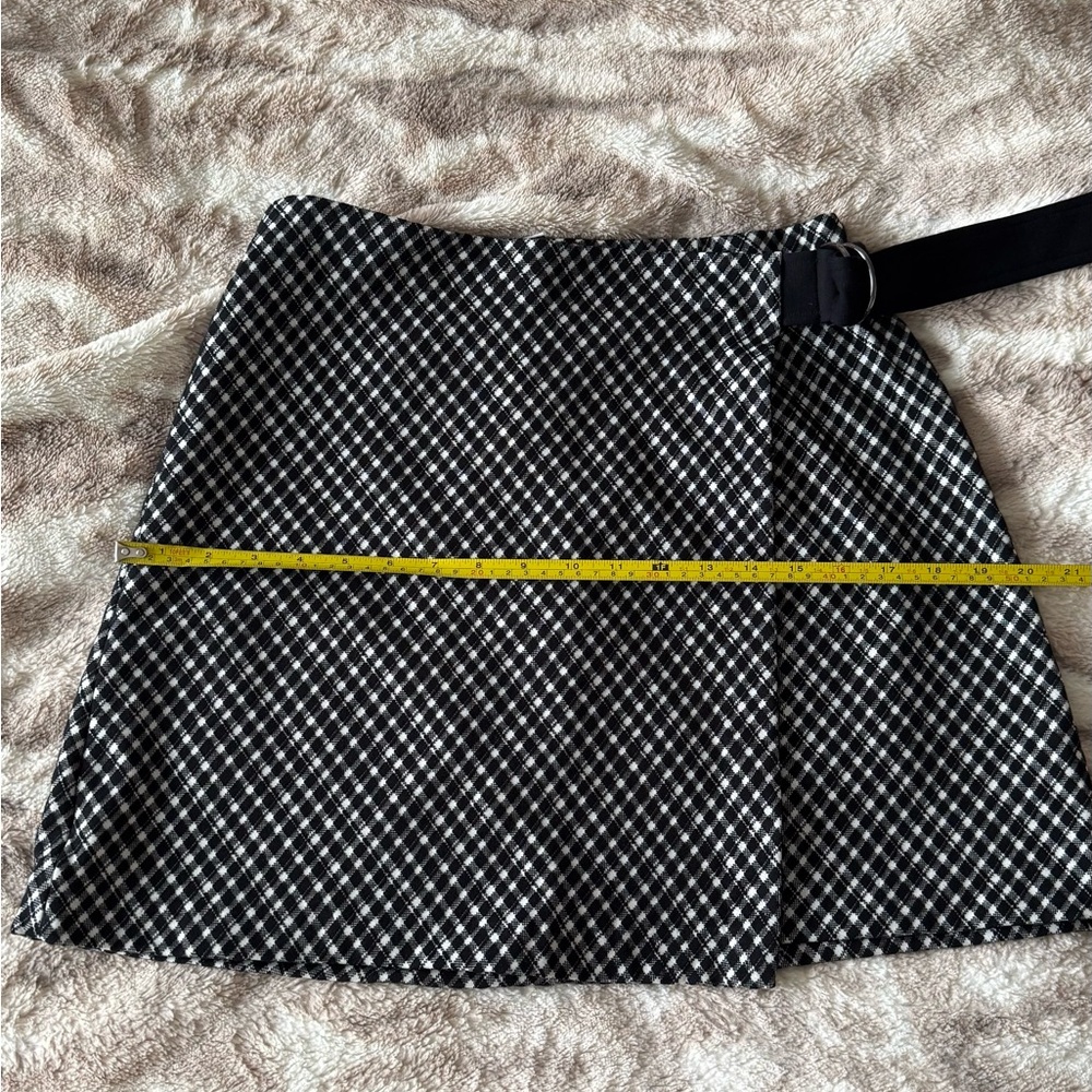 SPANX Ponte Wrap Mini Skort in Classic Black Plaid - Picture 11 of 15